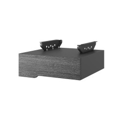 Тумба подвесная на 1 ящик Kobor T-1 black/wood