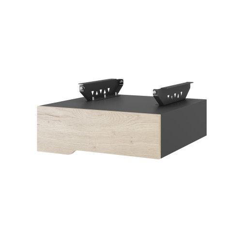 Тумба подвесная на 1 ящик Kobor T-1 black/natural