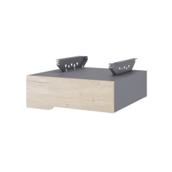 Тумба подвесная на 1 ящик Kobor T-1 graphite/natural