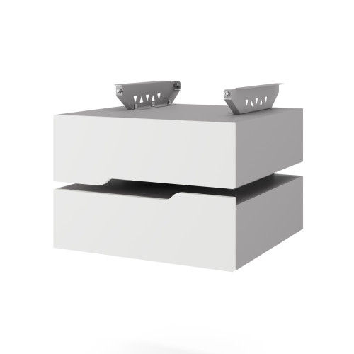 Тумба подвесная на 2 ящика Kobor T-2 aluminum/premium Тумба подвесная на 2 ящика Kobor T-2 aluminum/premium