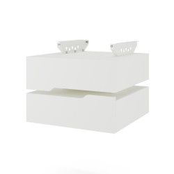 Тумба подвесная на 2 ящика Kobor T-2 white/premium