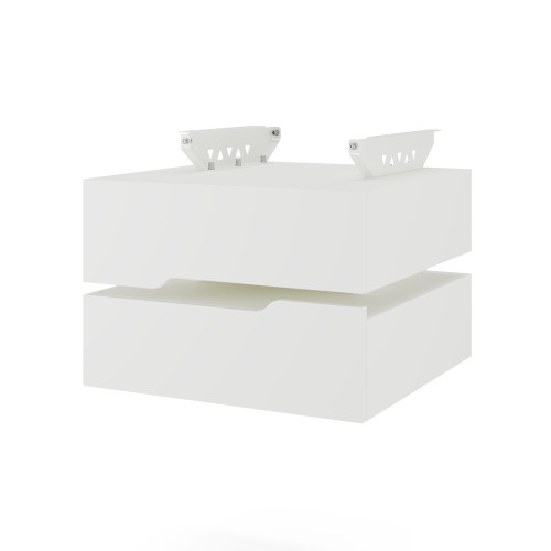Тумба подвесная на 2 ящика Kobor T-2 white/premium Тумба подвесная на 2 ящика Kobor T-2 white/premium