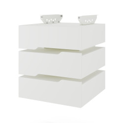 Тумба подвесная на 3 ящика Kobor T-3 white/premium Тумба подвесная на 3 ящика Kobor T-3 white/premium