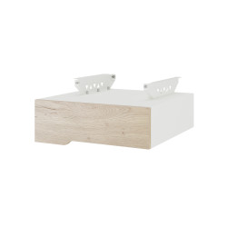 Тумба подвесная на 1 ящик Kobor T-1 white/natural
