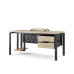 Стол компьютерный Kobor KP-160/80 black/natural