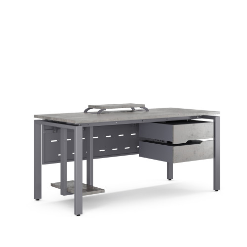 Стол компьютерный Kobor KP-80/80 graphite/chicago