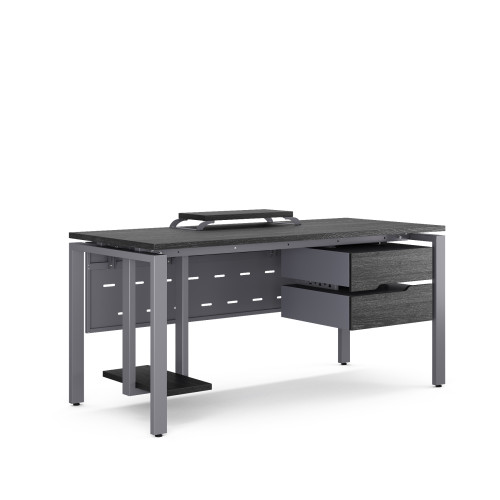 Стол компьютерный Kobor KP-140/70 graphite/wood Стол компьютерный Kobor KP-140/70 graphite/wood