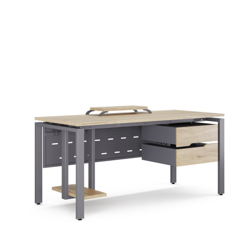 Стол компьютерный Kobor KP-180/70 graphite/natural