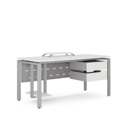 Стол компьютерный Kobor KP-80/80 aluminum/premium Стол компьютерный Kobor KP-80/80 aluminum/premium