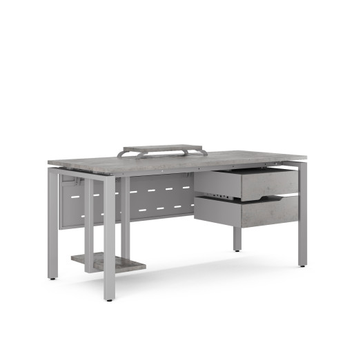 Стол компьютерный Kobor KP-80/60 aluminum/chicago Стол компьютерный Kobor KP-80/60 aluminum/chicago