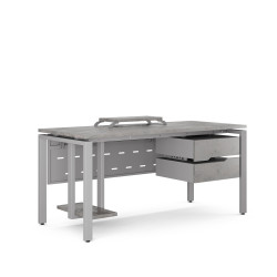 Стол компьютерный Kobor KP-80/70 aluminum/chicago Стол компьютерный Kobor KP-80/70 aluminum/chicago