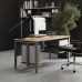 Стол компьютерный Kobor KP-140/80 aluminum/natural Стол компьютерный Kobor KP-140/80 aluminum/natural
