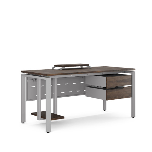 Стол компьютерный Kobor KP-80/60 aluminum/charlston Стол компьютерный Kobor KP-80/60 aluminum/charlston