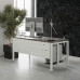 Стол компьютерный Kobor KP-160/60 white/chicago Стол компьютерный Kobor KP-160/60 white/chicago