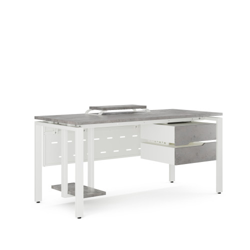 Стол компьютерный Kobor KP-160/70 white/chicago Стол компьютерный Kobor KP-160/70 white/chicago
