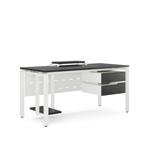 Стол компьютерный Kobor KP-100/70 white/wood
