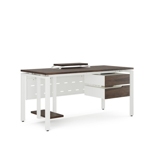Стол компьютерный Kobor KP-180/70 white/charlston Стол компьютерный Kobor KP-180/70 white/charlston