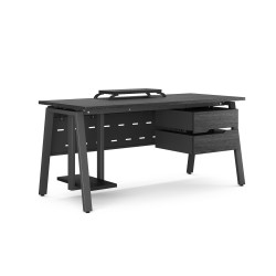 Стол компьютерный Kobor KA-100/60 black/wood