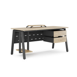 Стол компьютерный Kobor KA-100/70 black/natural