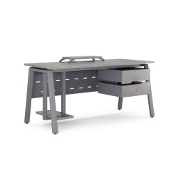 Стол компьютерный Kobor KA-140/60 graphite/chicago