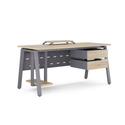 Стол компьютерный Kobor KA-100/70 graphite/natural