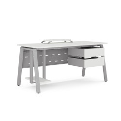 Стол компьютерный Kobor KA-80/70 aluminum/premium