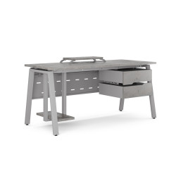 Стол компьютерный Kobor KA-100/60 aluminum/chicago