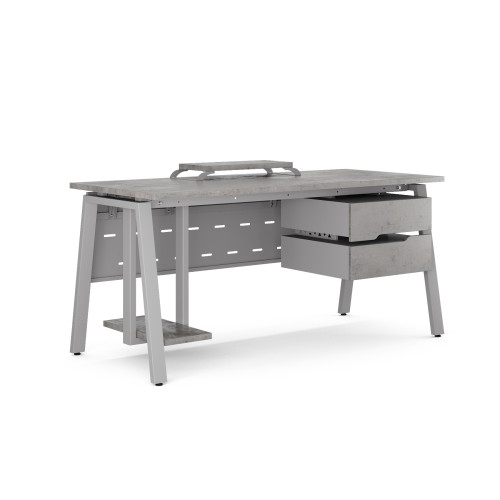 Стол компьютерный Kobor KA-100/60 aluminum/chicago