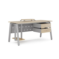 Стол компьютерный Kobor KA-180/60 aluminum/natural