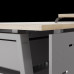 Стол компьютерный Kobor KA-120/70 aluminum/natural