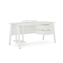 Стол компьютерный Kobor KA-120/60 white/premium