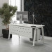Стол компьютерный Kobor KA-120/70 white/premium