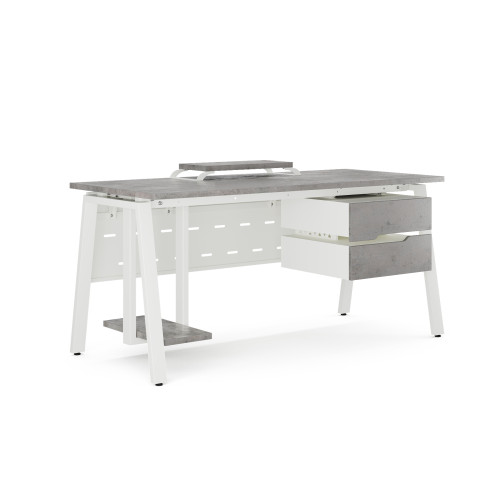 Стол компьютерный Kobor KA-100/70 white/chicago Стол компьютерный Kobor KA-100/70 white/chicago