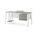 Стол компьютерный Kobor KA-100/70 white/chicago Стол компьютерный Kobor KA-100/70 white/chicago