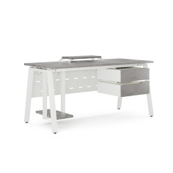 Стол компьютерный Kobor KA-120/80 white/chicago