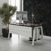 Стол компьютерный Kobor KA-100/60 white/charlston Стол компьютерный Kobor KA-100/60 white/charlston