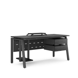 Стол компьютерный Kobor KAB-100/70 black/wood