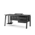 Стол компьютерный Kobor KAB-100/70 black/wood