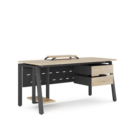 Стол компьютерный Kobor KAB-120/60 black/natural