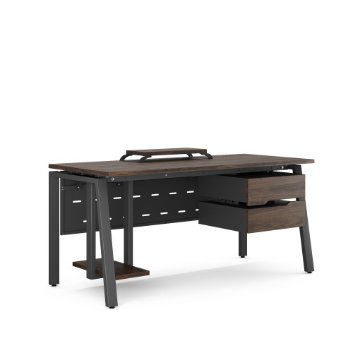 Стол компьютерный Kobor KAB-160/60 black/charlston Стол компьютерный Kobor KAB-160/60 black/charlston