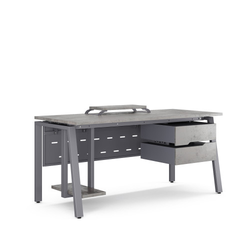 Стол компьютерный Kobor KAB-120/80 graphite/chicago Стол компьютерный Kobor KAB-120/80 graphite/chicago