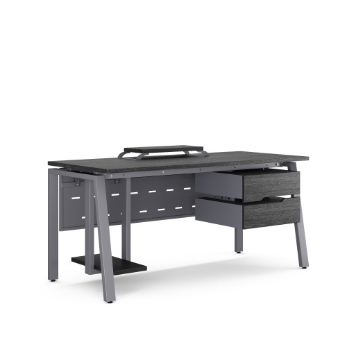 Стол компьютерный Kobor KAB-120/70 graphite/wood