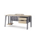 Стол компьютерный Kobor KAB-160/80 graphite/natural Стол компьютерный Kobor KAB-160/80 graphite/natural