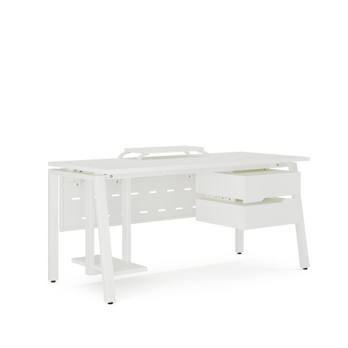 Стол компьютерный Kobor KAB-80/80 white/premium Стол компьютерный Kobor KAB-80/80 white/premium