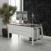 Стол компьютерный Kobor KAB-120/60 white/chicago
