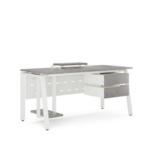 Стол компьютерный Kobor KAB-80/80 white/chicago