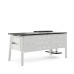 Стол компьютерный Kobor KAB-140/70 white/wood