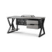 Стол компьютерный Kobor KW-140/60 black/chicago Стол компьютерный Kobor KW-140/60 black/chicago