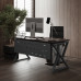 Стол компьютерный Kobor KW-160/70 black/charlston Стол компьютерный Kobor KW-160/70 black/charlston
