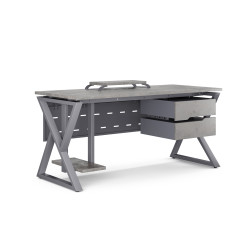 Стол компьютерный Kobor KW-80/80 graphite/chicago